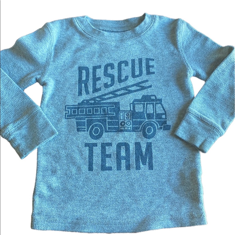 Jumping Beans 3T Toddler Gray Rescue Fire Truck Sweatshirt